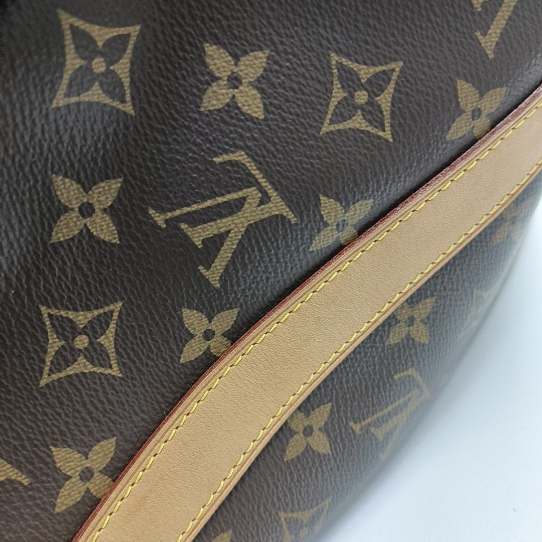 KEEPALL 45 Monogram Coated Canvas Brown