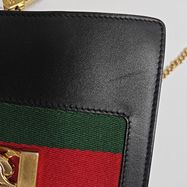Sylvie Super Mini Calfskin Black