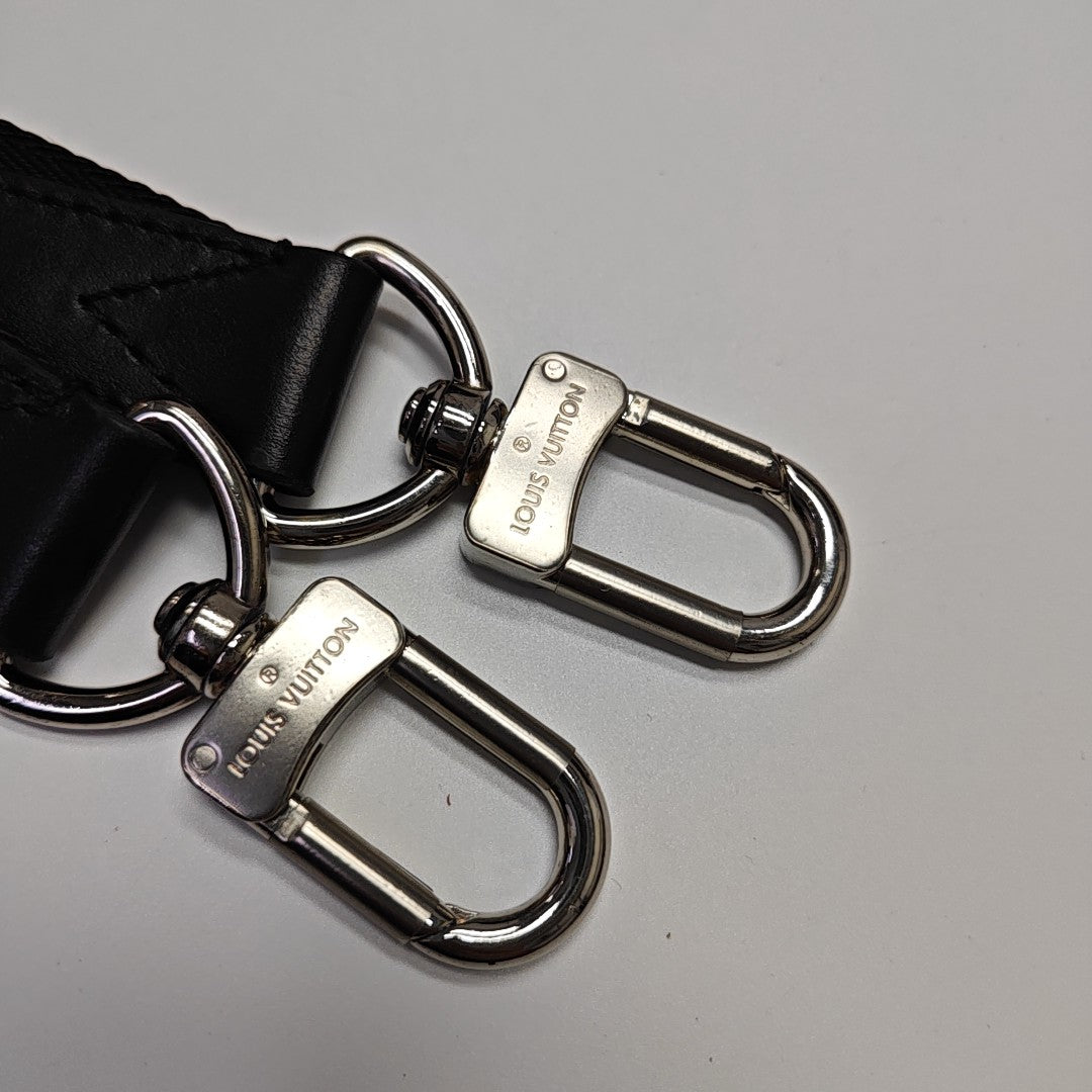 KEEPALL Monogram Coated Canvas Black