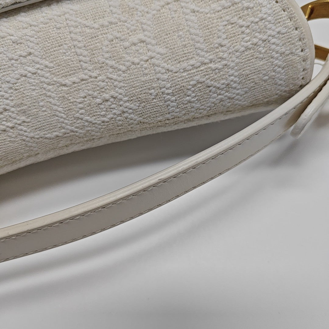Saddle Mini Canvas White