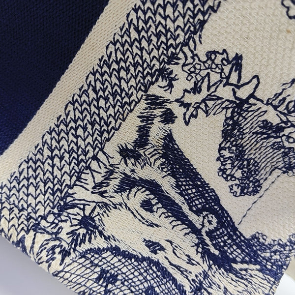 Book Tote Medium Canvas Blue