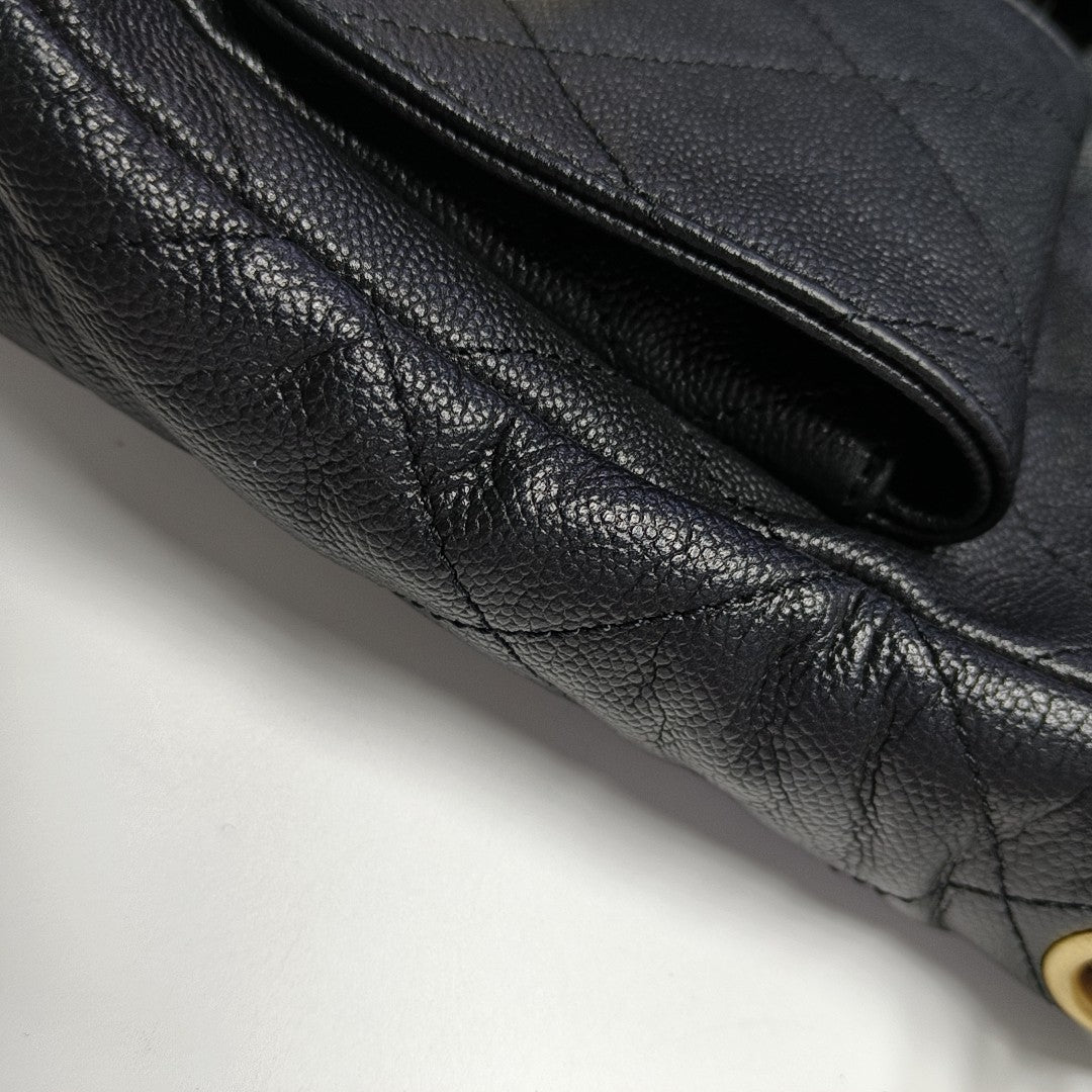 Suppletwins Quilted Grained Calfskin Black