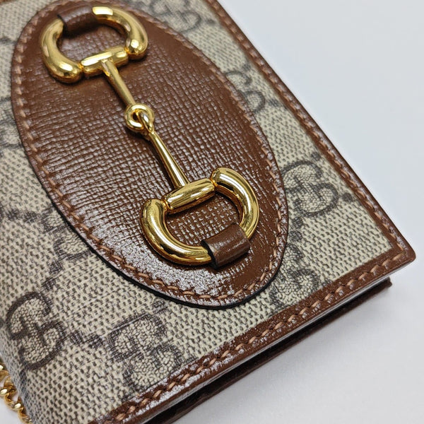Horsebit 1955 Mini Monogram Coated Canvas Beige