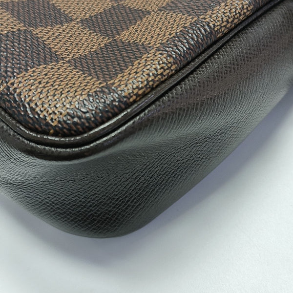 TROUSSE MAKE UP Damier Ebene Coated Canvas Brown
