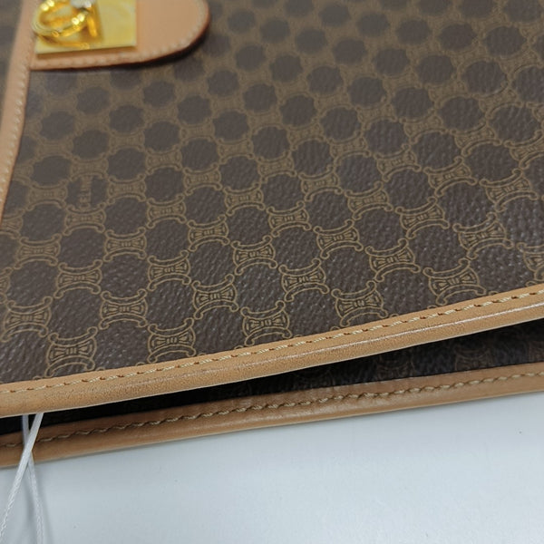 MACADAM CLUTCHES Coated Canvas Brown