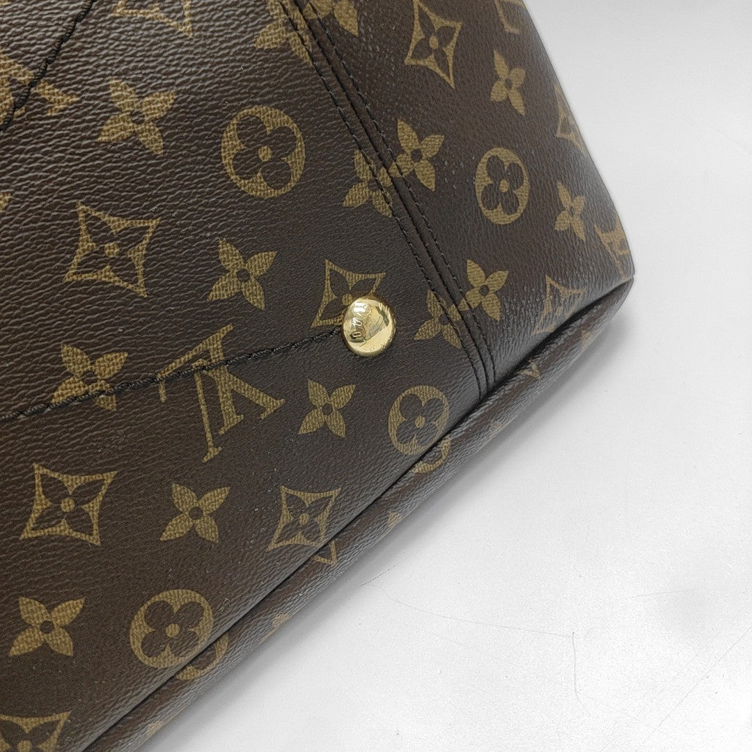ARTSY MM Monogram Coated Canvas Brown