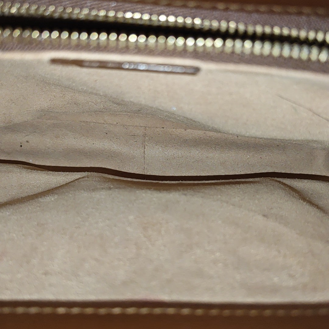 Horsebit 1955 Medium Monogram Coated Canvas Beige