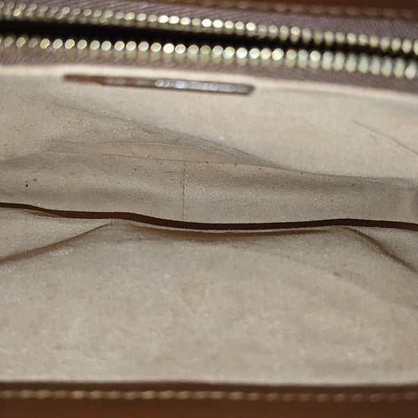 Horsebit 1955 Medium Monogram Coated Canvas Beige