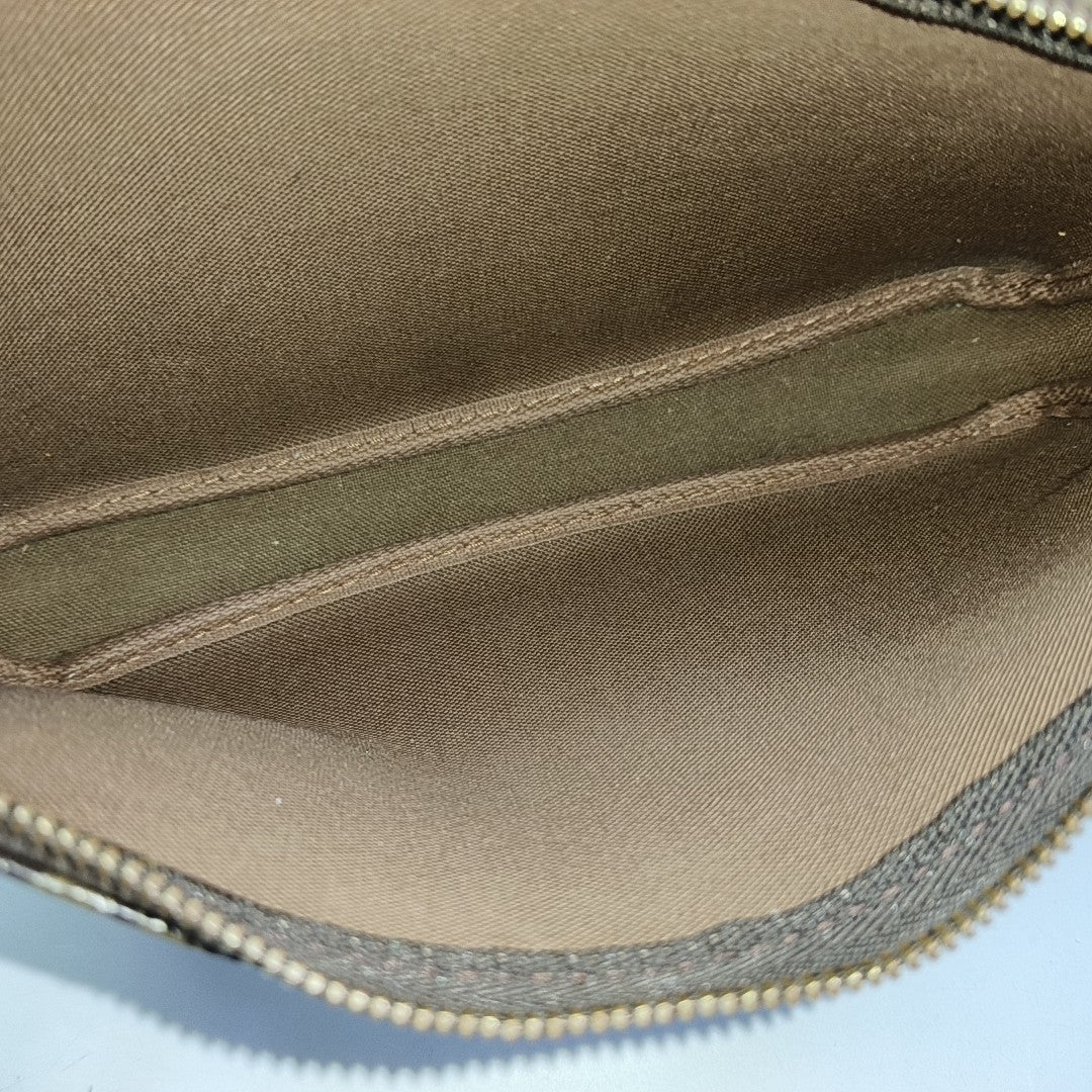ACCESSOIRES GM Monogram Coated Canvas Brown