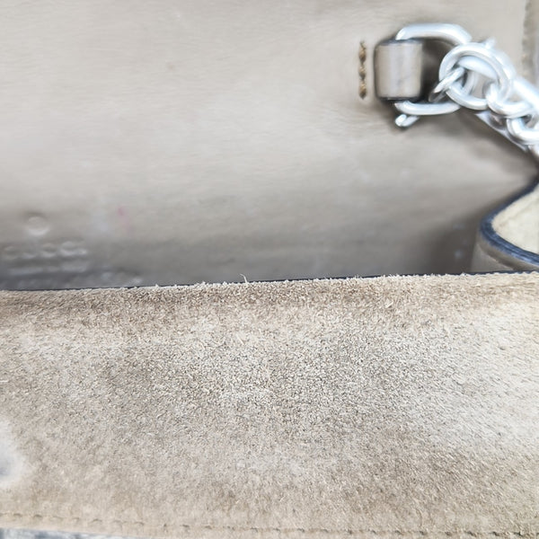 Dionysus Super Mini Monogram Coated Canvas Beige