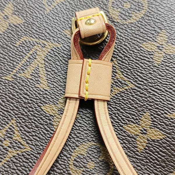 NEVERFULL MM Monogram Coated Canvas Brown