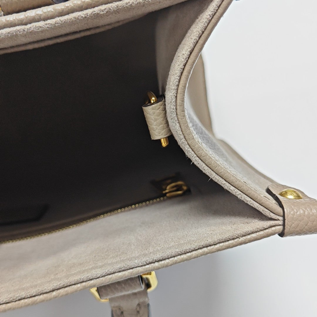 ONTHEGO PM Monogram Calfskin Gray