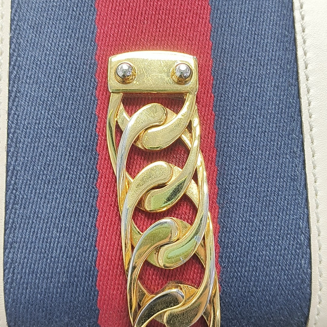 Sylvie Mini Calfskin White