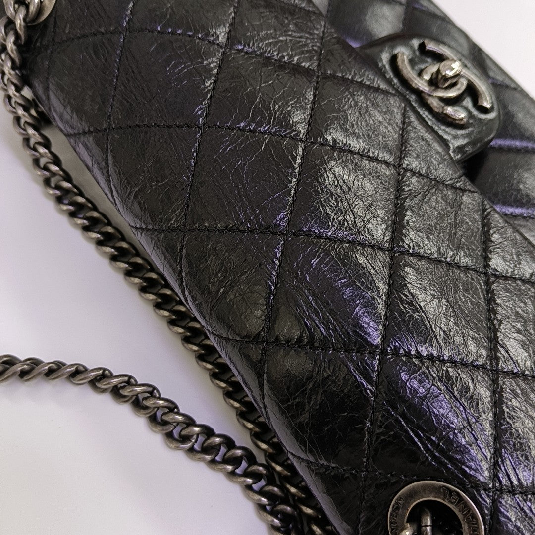 CC CROWN Quilted Calfskin Black