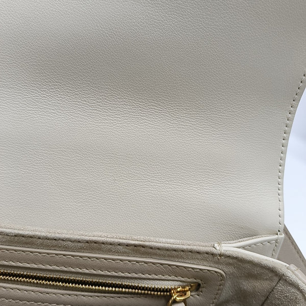 Jolie Small Cannage Calfskin Beige