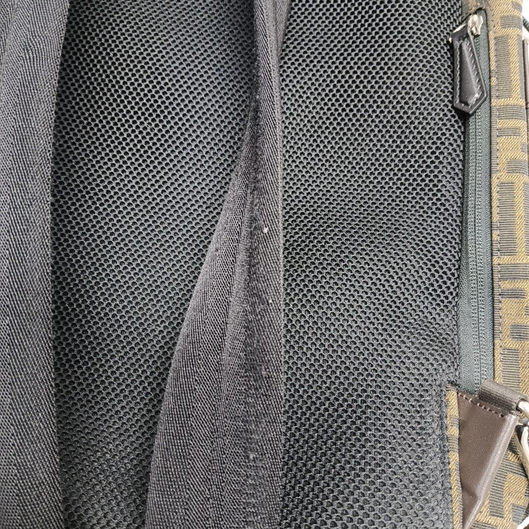 FENDI Strike Large Canvas Brown