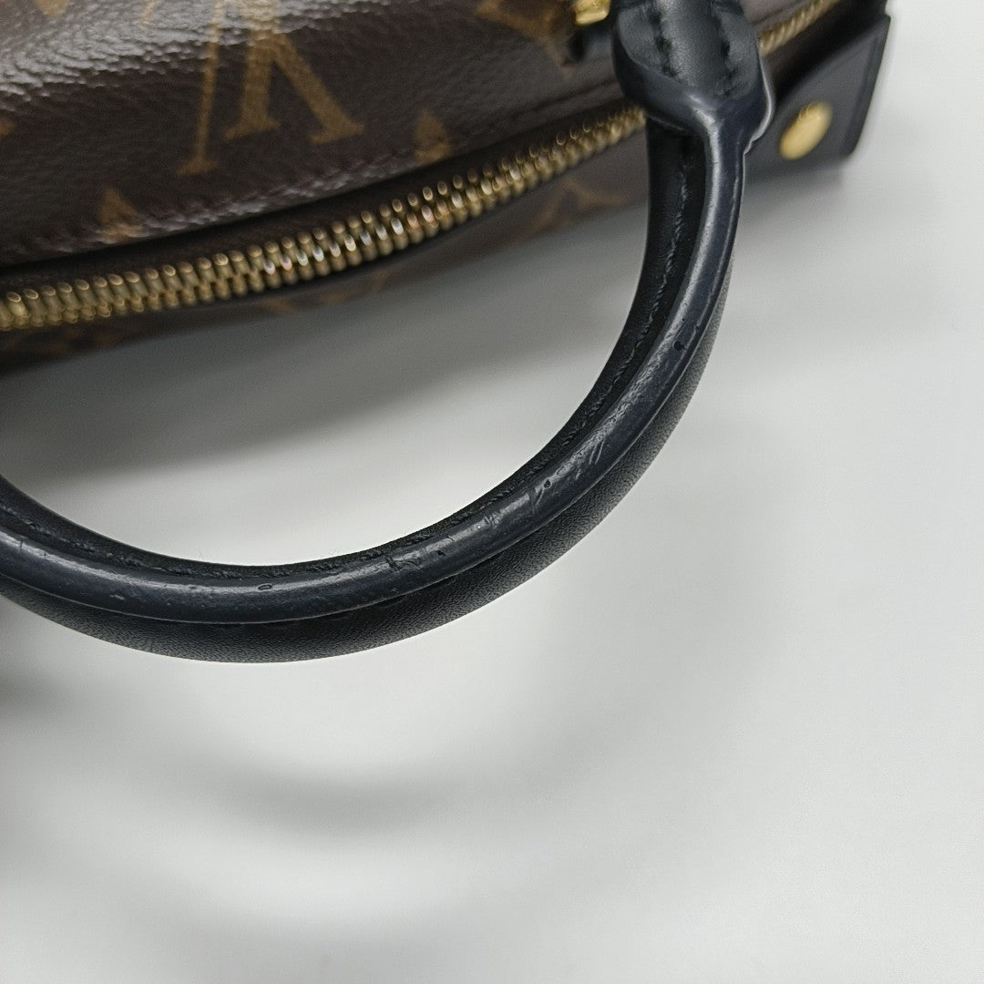 PETITE MALLE Monogram Coated Canvas Brown