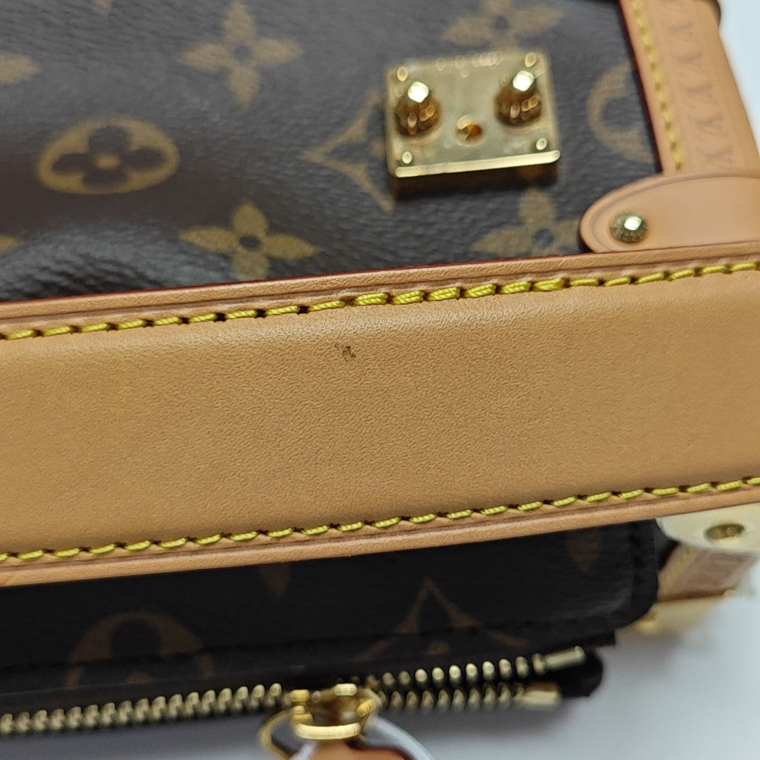 SIDE TRUNK PM Monogram Coated Canvas Brown