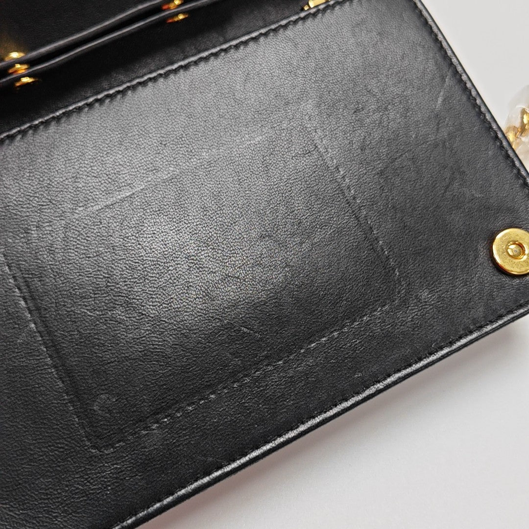 Matelassé Quilted Lambskin Black