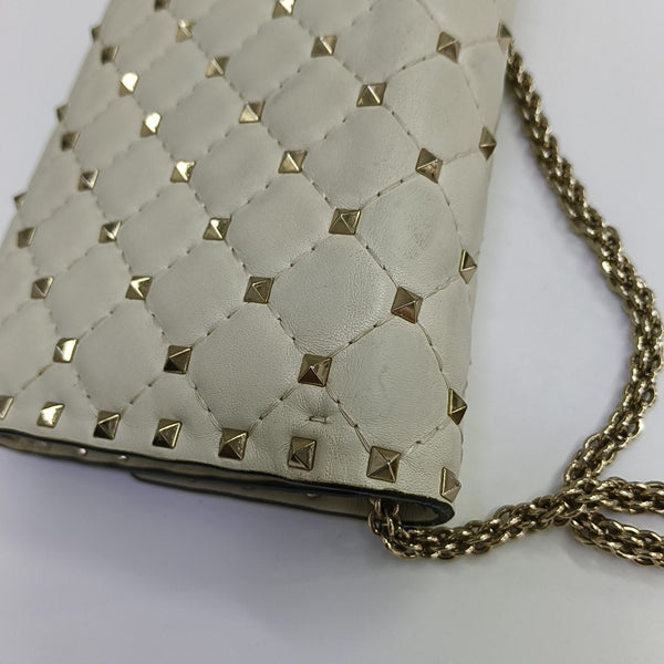 Spike Up Quilted Lambskin White