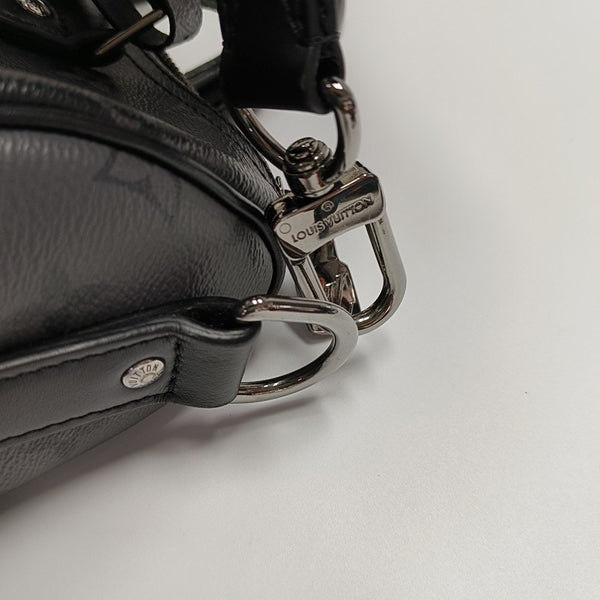 KEEPALL 25 Monogram Coated Canvas Black