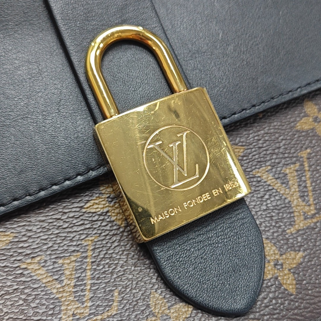 LOCKY BB Monogram Coated Canvas Brown