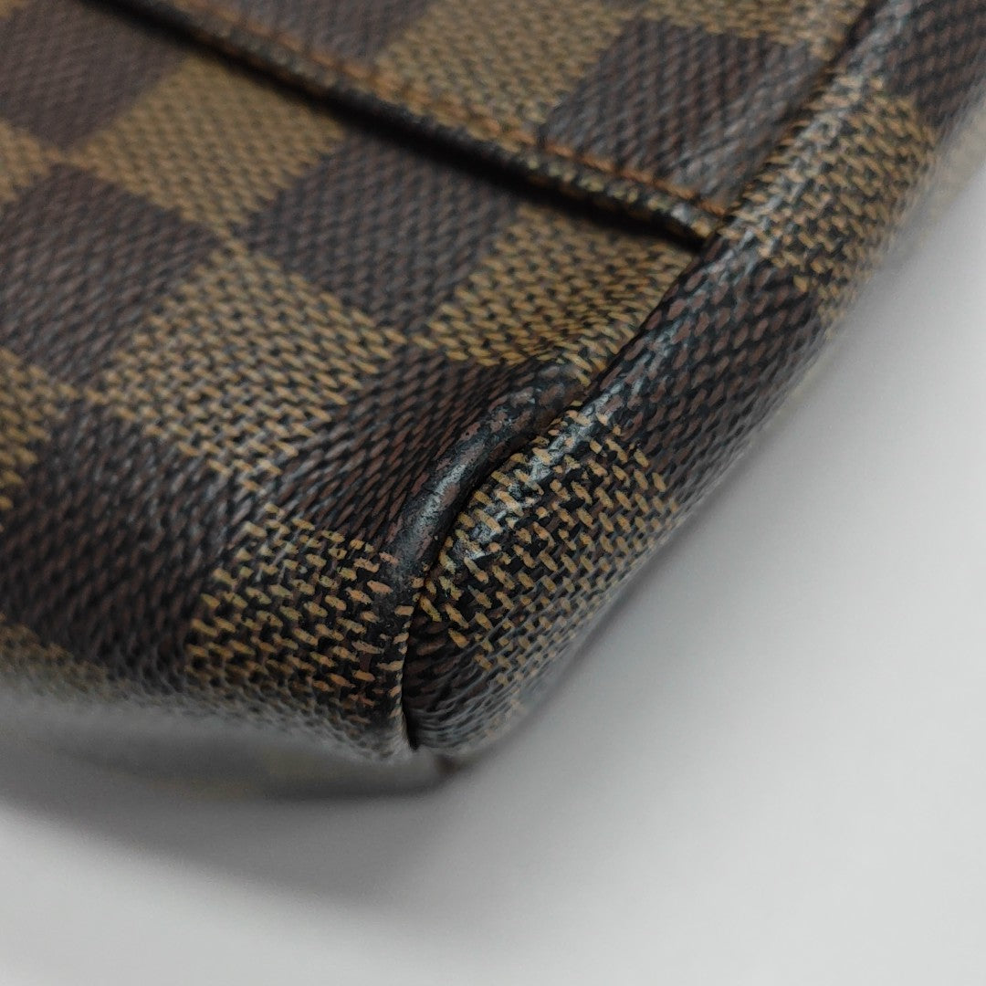 OLAV PM Damier Ebene Coated Canvas Brown