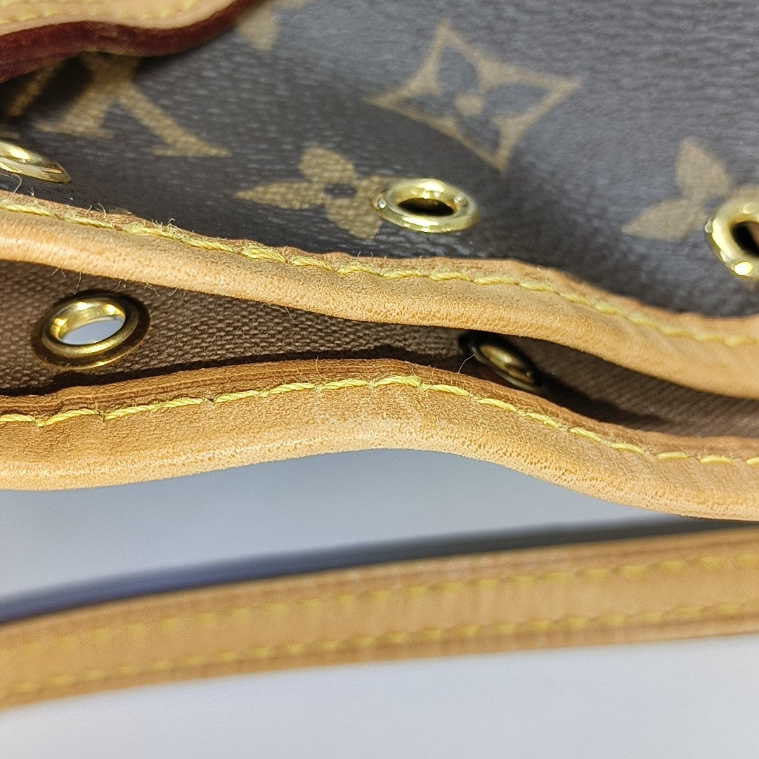 NÉONOÉ Nano Monogram Coated Canvas Brown