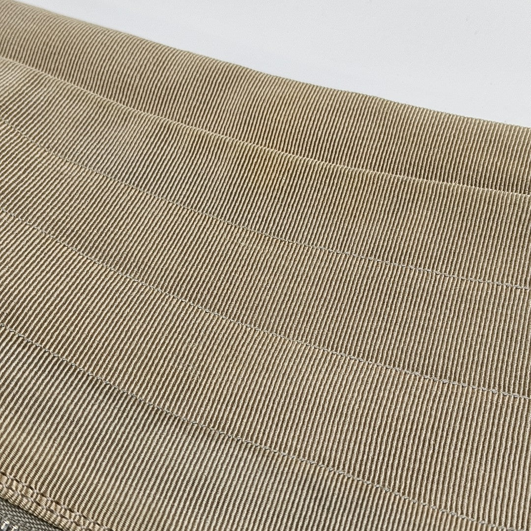 Nylon Top Handle Bag Beige