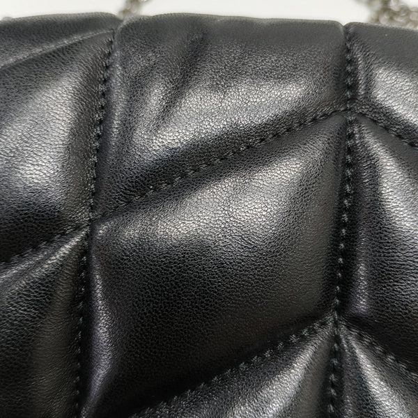 Quilted Calfskin Shoulder Bag Black