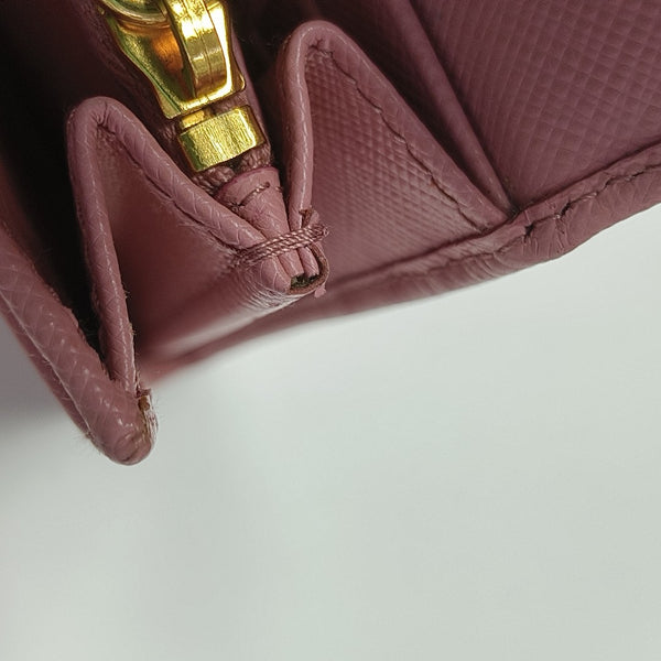 Saffiano Calfskin Wallet Pink
