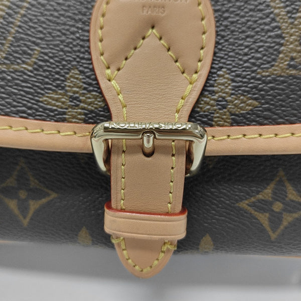 DIANE Nano Monogram Coated Canvas Brown