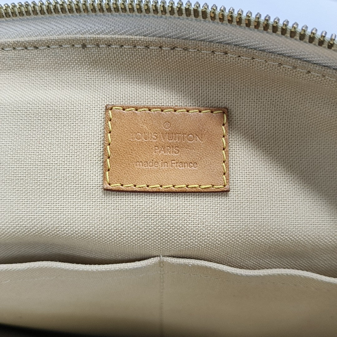 RIVIERA PM Damier Azur Coated Canvas White