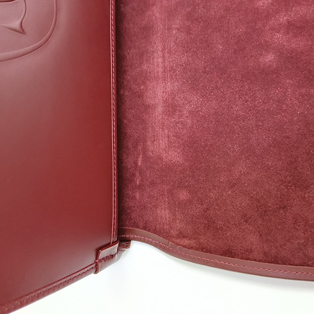 Calfskin Shoulder Bag Red
