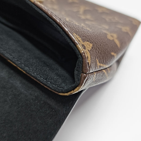 LOCKY BB Monogram Coated Canvas Brown