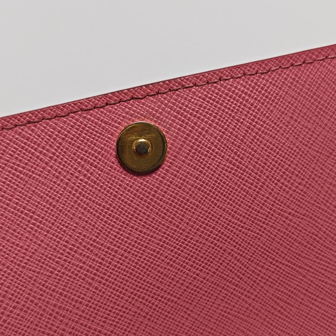 Saffiano Calfskin Shoulder Bag Pink