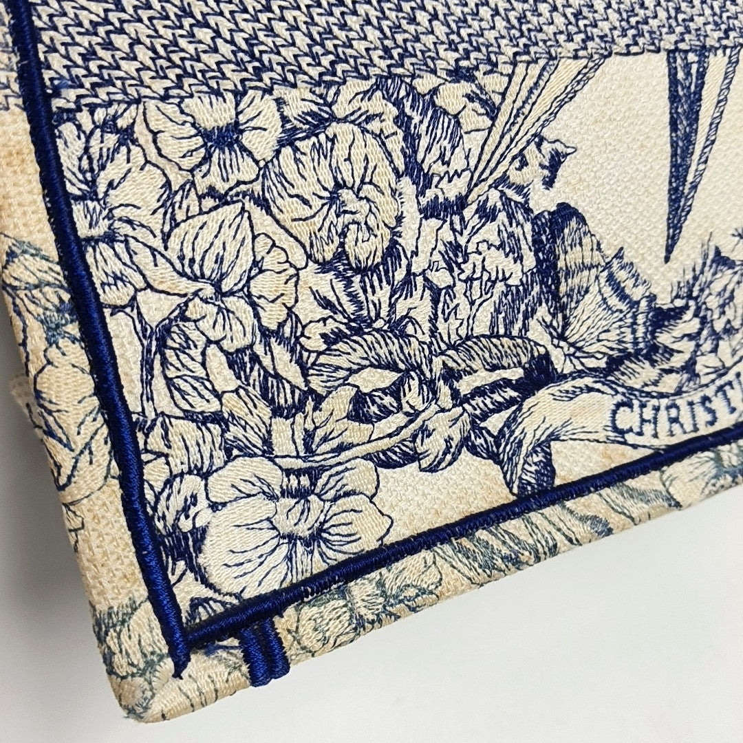 Book Tote Medium Canvas Blue