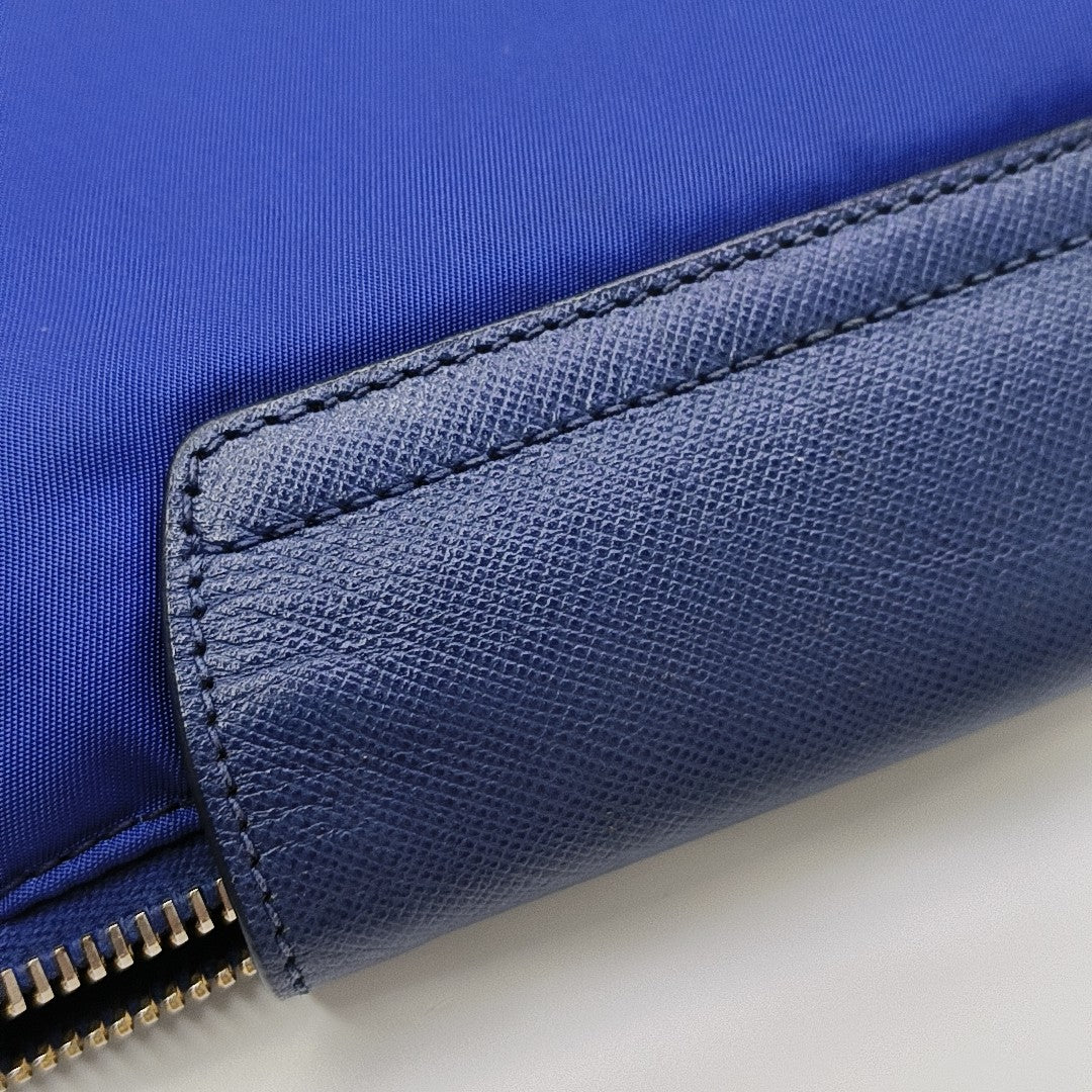 Nylon Shoulder Bag Blue