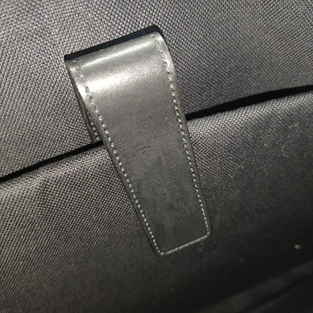 Monogram Coated Canvas Top Handle Bag Black