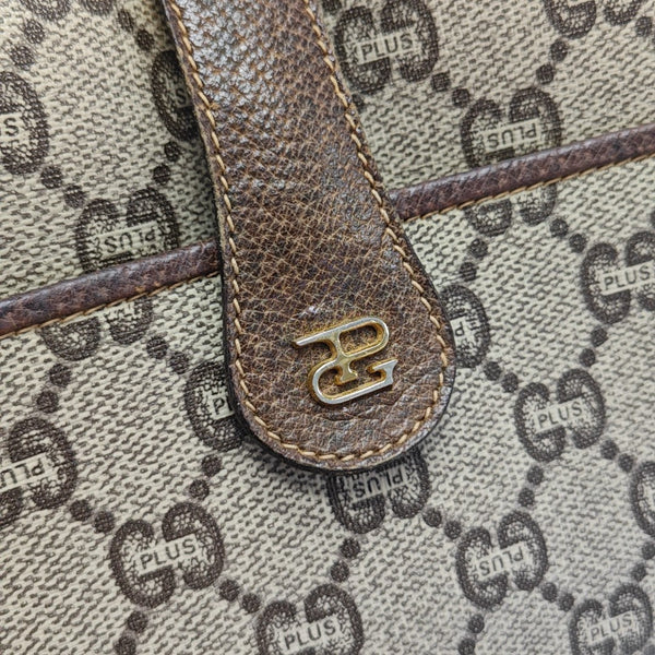 Monogram Coated Canvas Shoulder Bag Brown