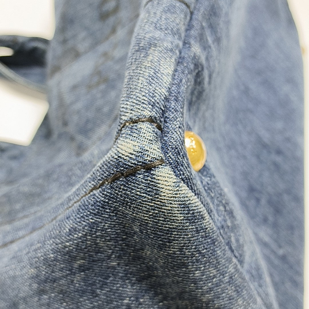 Denim Quilted Denim Blue