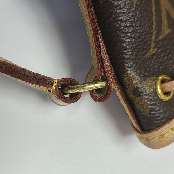 NÉONOÉ Nano Monogram Coated Canvas Brown