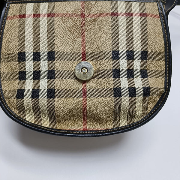 Coated Canvas Shoulder Bag Black