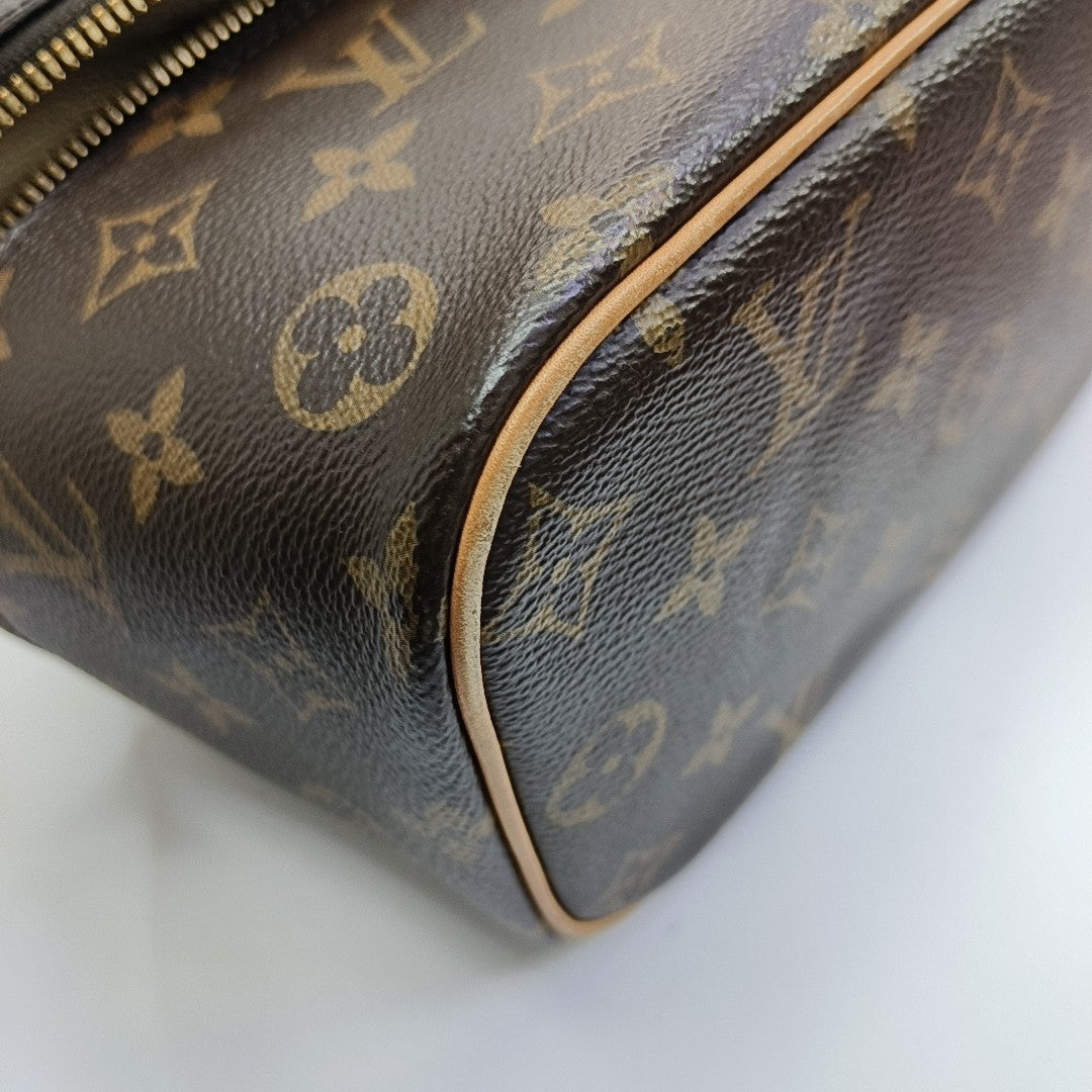 NICE Mini Monogram Coated Canvas Brown