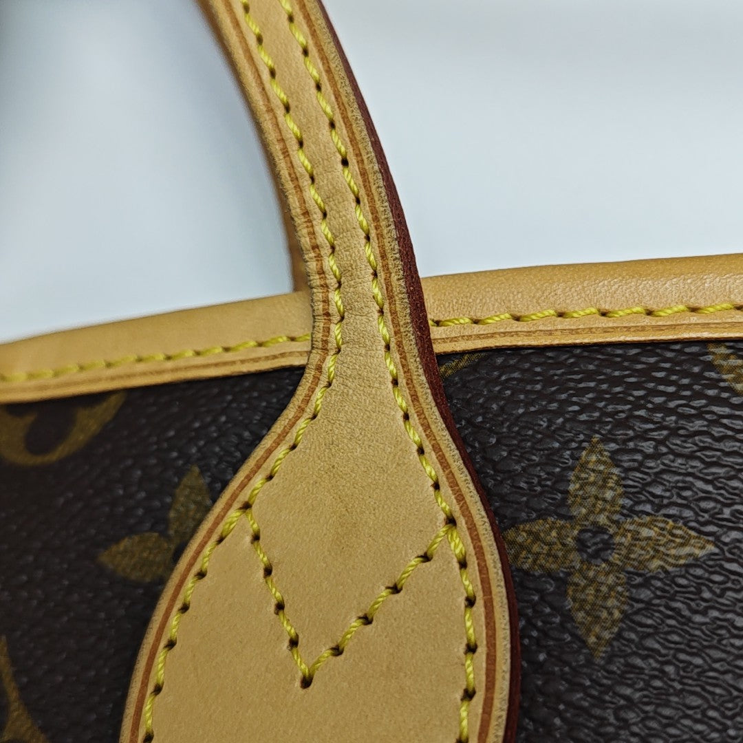 NEVERFULL GM Monogram Coated Canvas Brown