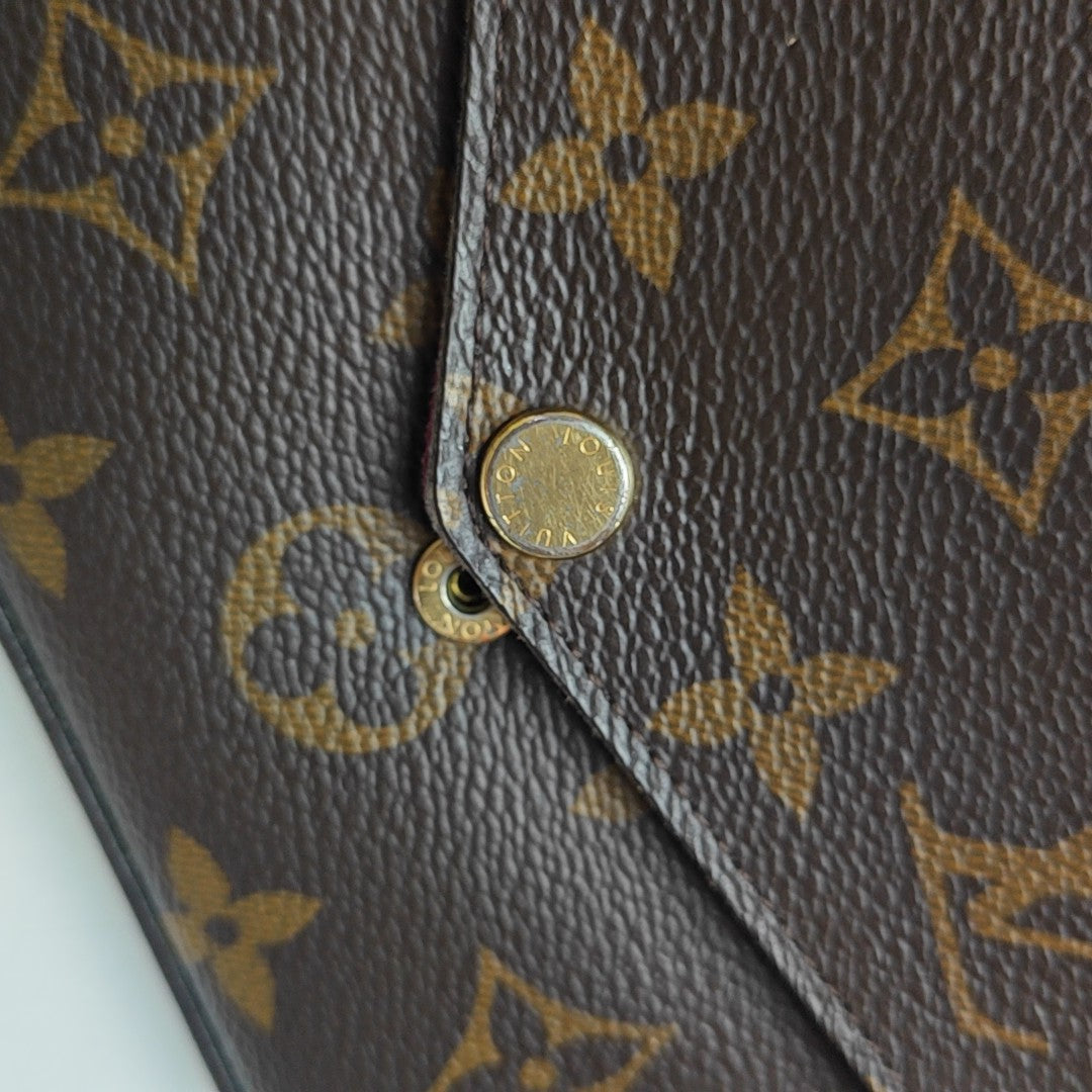 FÉLICIE Monogram Coated Canvas Brown