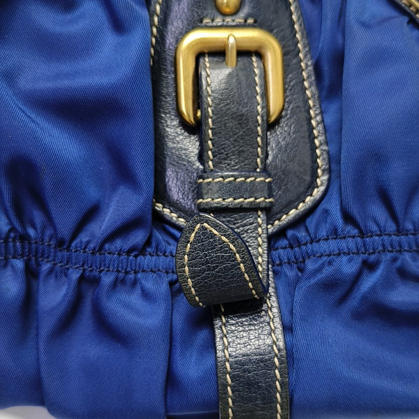 Gaufre Quilted Nylon Blue