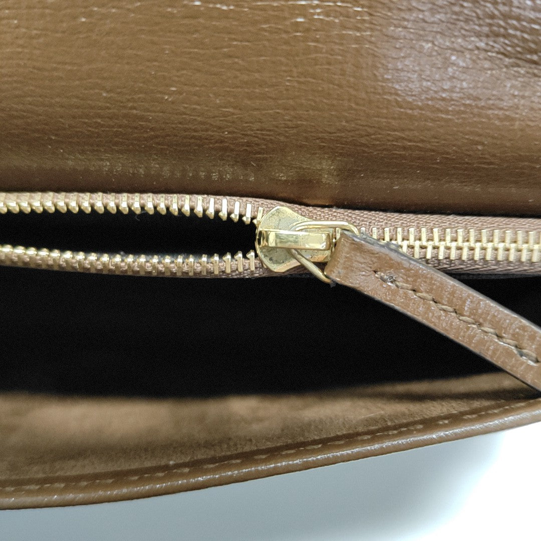 Authenticated pre-owned  Horsebit 1955 WOC Monogram Coated Canvas Beige - Shoulder Bag at Looply