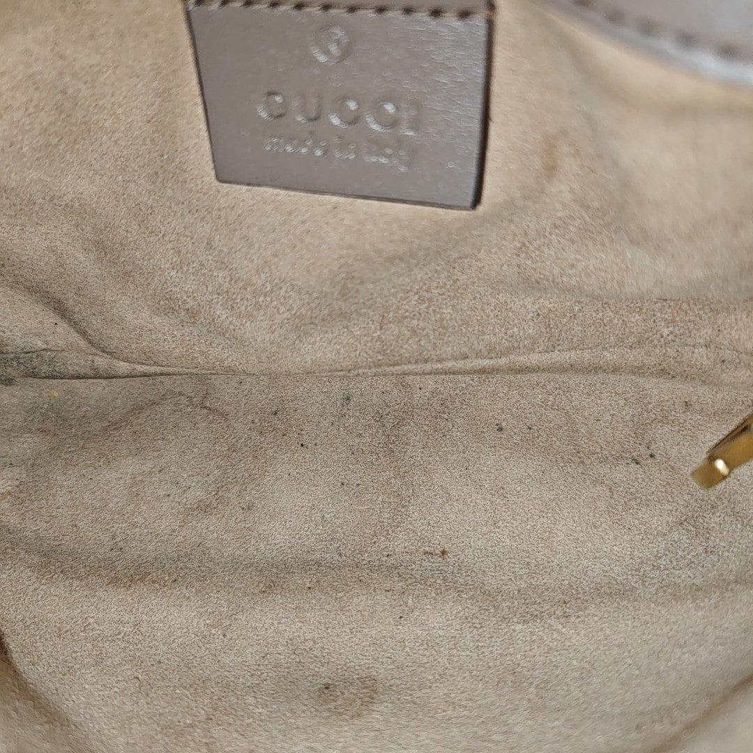 GG Marmont Mini Quilted Calfskin Beige