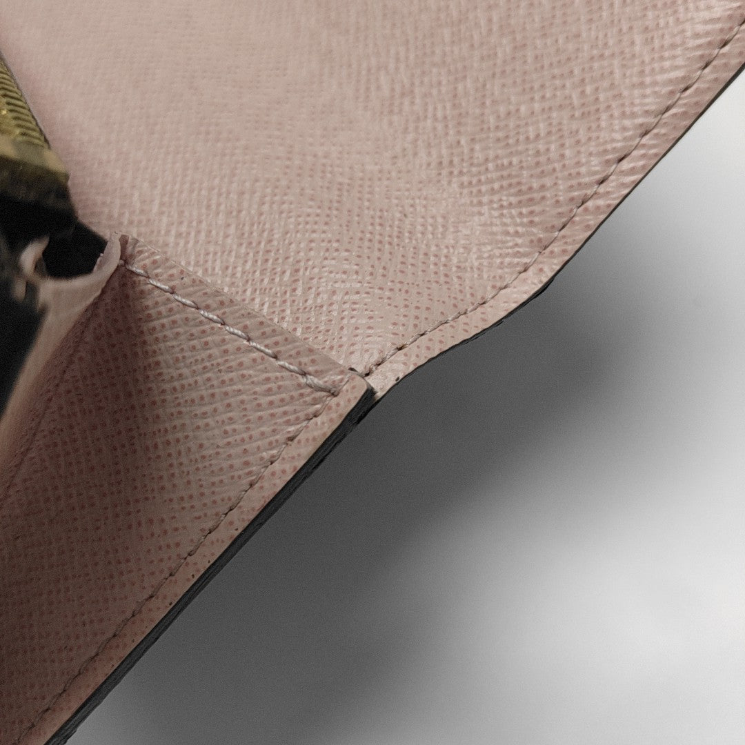 EMILIE Monogram Coated Canvas Brown Wallet